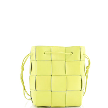 Bottega Veneta Cassette Bucket Bag Maxi Intrecciato Leather Small