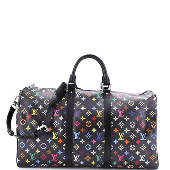 Louis Vuitton x Takashi Murakami Keepall Bandouliere Bag Monogram Multicolor 50