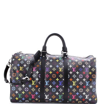 Louis Vuitton x Takashi Murakami Keepall Bandouliere Bag Monogram Multicolor 50
