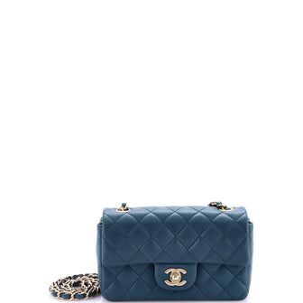 Chanel Classic Single Flap Bag Quilted Lambskin Mini