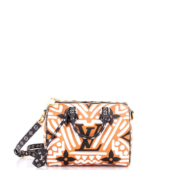 Louis Vuitton Speedy Bandouliere Bag Limited Edition Crafty Monogram Giant 25