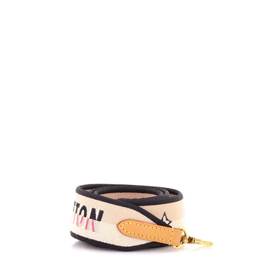 Louis Vuitton Logo Shoulder Strap Jacquard Wide