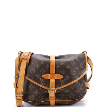 Louis Vuitton Saumur Handbag Monogram Canvas 30