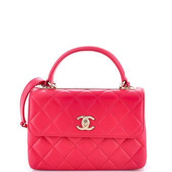 Chanel Trendy CC Top Handle Bag Quilted Lambskin Small