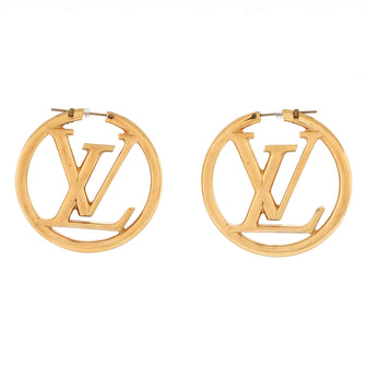 Louis Vuitton Louise Hoop Earrings Metal GM