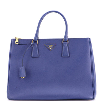 Prada Double Zip Lux Tote Saffiano Leather Large