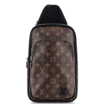 Louis Vuitton Avenue Sling Bag Macassar Monogram Canvas