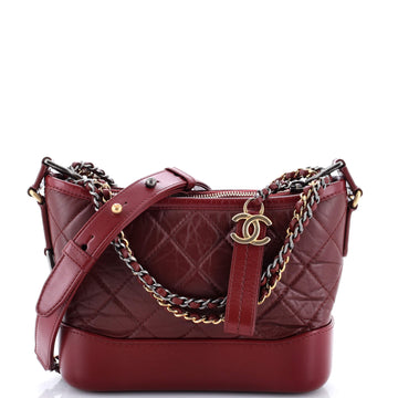 Chanel Gabrielle Hobo Quilted Aged Calfskin Small