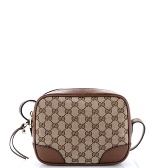 Gucci Bree Disco Crossbody Bag GG Canvas with Leather Mini
