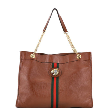 Gucci Rajah Chain Tote Leather Large