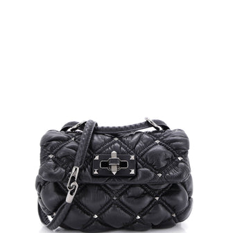 Valentino Garavani SpikeMe Flap Bag Quilted Leather Small