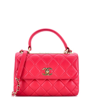 Chanel Trendy CC Top Handle Bag Quilted Lambskin Small