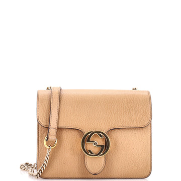 Gucci Interlocking Shoulder Bag Leather Small