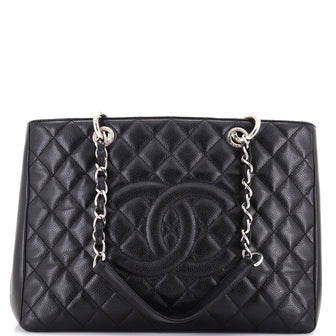 Chanel Grand Shopping Tote Quilted Caviar