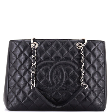 Chanel Grand Shopping Tote Quilted Caviar