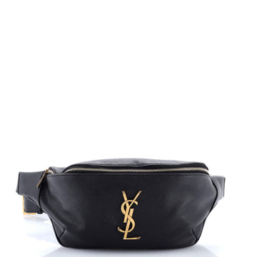 Saint Laurent Classic Monogram Belt Bag Leather