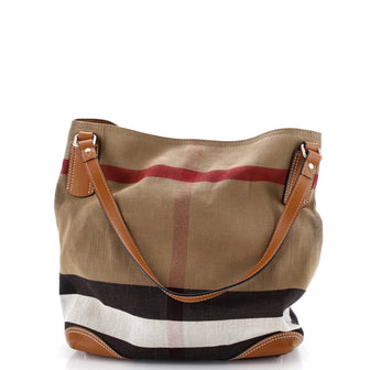 Burberry Maidstone Tote Mega Check Canvas Medium