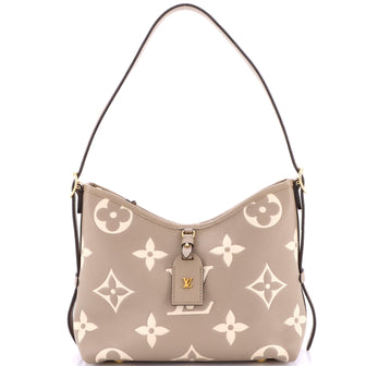 Louis Vuitton CarryAll Hobo Bicolor Monogram Empreinte Giant PM