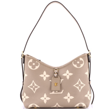 Louis Vuitton CarryAll Hobo Bicolor Monogram Empreinte Giant PM