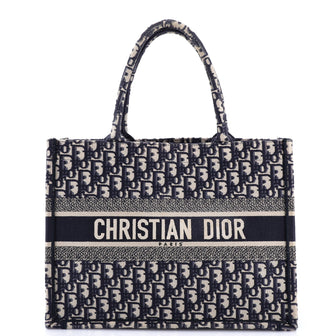 Christian Dior Book Tote Oblique Canvas Medium