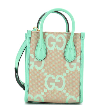 Gucci Vertical Tote Jumbo GG Canvas Mini