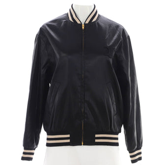 Celine Women's Teddy Bomber Jacket Acetate and Silk