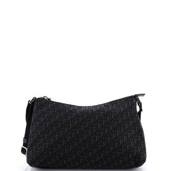 Christian Dior Vintage Trotter Pochette Shoulder Bag Diorissimo Canvas Small