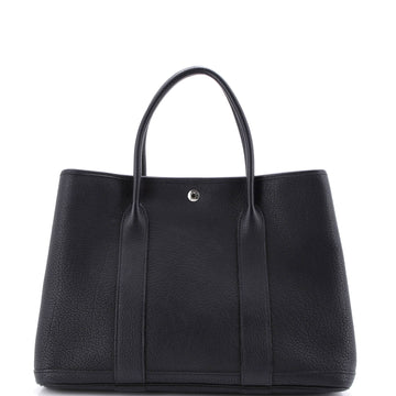Hermes Garden Party Tote Leather with Printed Interior 36
