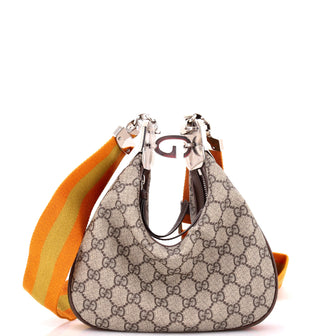 Gucci Attache Shoulder Bag GG Coated Canvas Small