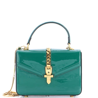 Gucci Sylvie 1969 Top Handle Bag Patent Mini