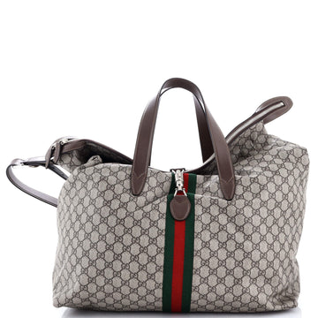 Gucci Jackie 1961 Duffle Bag GG Coated Canvas Large