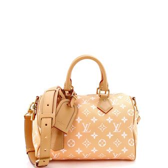 Louis Vuitton Speedy P9 Bandouliere Bag Monogram Leather 25