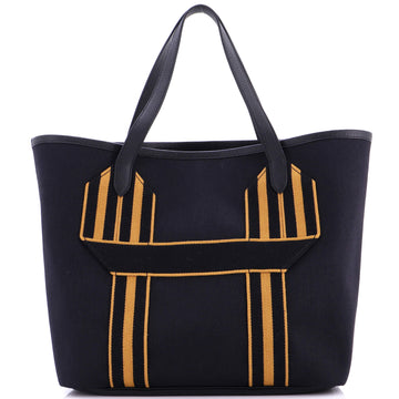 Hermes Pursangle Tote Canvas with Leather