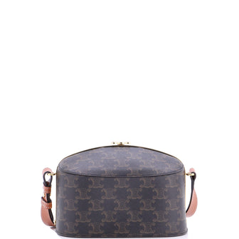 Celine Lunch Box Bag Triomphe Coated Canvas
