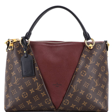 Louis Vuitton V Tote Monogram Canvas and Leather MM