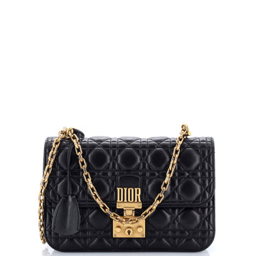 Christian Dior Dioraddict Flap Bag Cannage Quilt Lambskin Medium