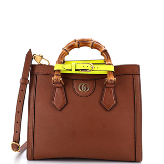 Gucci Diana NM Bamboo Handle Tote Leather Small