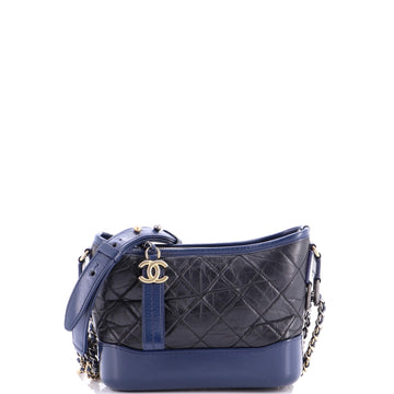 Chanel Gabrielle Hobo Quilted Aged Calfskin Small