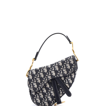 Christian Dior Saddle Handbag Oblique Canvas Mini