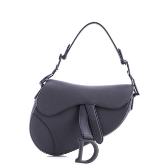 Christian Dior Ultra Matte Saddle Handbag Leather Mini
