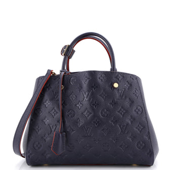 Louis Vuitton Montaigne Handbag Monogram Empreinte Leather MM