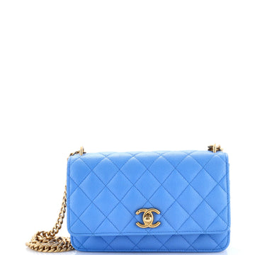 Chanel Sweet Heart Wallet on Chain Quilted Caviar