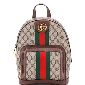 Gucci Ophidia Backpack GG Coated Canvas and Leather Small