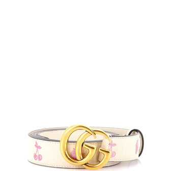 Gucci GG Marmont Belt Printed Leather Medium
