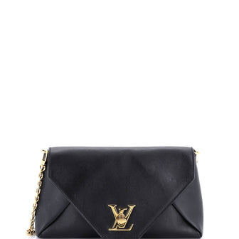 Louis Vuitton Love Note Chain Clutch Leather