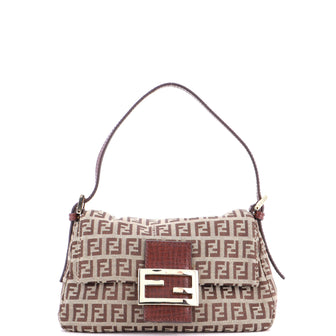 Fendi Mama Forever Bag Zucchino Canvas Mini