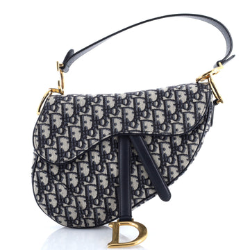 Christian Dior Saddle Handbag Oblique Canvas Mini