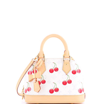 Louis Vuitton x Takashi Murakami Alma Handbag Limited Edition Monogram Cerises BB
