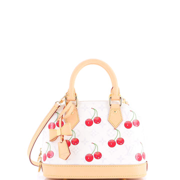 Louis Vuitton x Takashi Murakami Alma Handbag Limited Edition Monogram Cerises BB