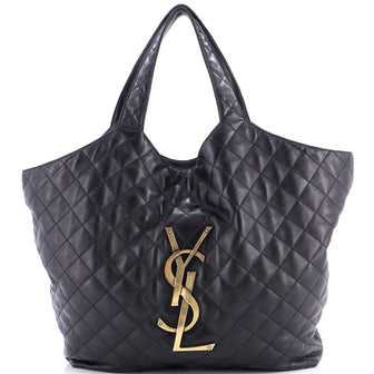 Saint Laurent Icare Shopping Tote Quilted Leather Maxi